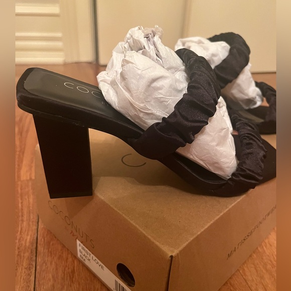 Coconuts By Matisse First Love Heeled Satin Sandals - Picture 2 of 5